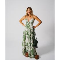 Vestido Longo Viscolinho Alça Amarração Costa Nua Blogueira Soltinho Verão Vestido Longo Viscolinho Alça Amarração Costa Nua Blogueira Soltinho Verão