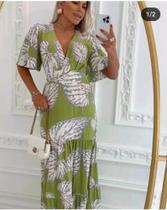 Vestido longo viscolinho