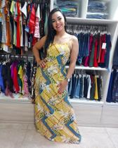 Vestido longo viscose