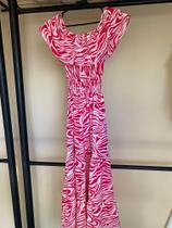 Vestido Longo viscose com babado