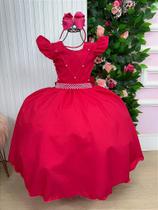 Vestido Longo Ysa Kids Ariane Pink para Festas e Eventos