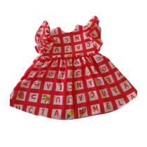 Vestido Lua Infantil Viscose Rosa