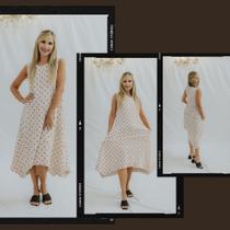 Vestido "lua" linhão bordado coração