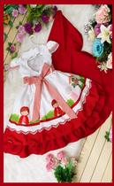 Vestido Luxinho Princesas Chapeuzinho Vermelho 2