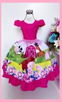 Vestido Luxinho Tema Fazendinha / Fazenda