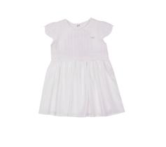 Vestido Luxo Bebê Menina Batizado Verão Branco Paraiso 12365