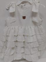 Vestido Luxo Bebê Menina Listrado Lurex Festa Lessakids 9392 - Vestido Luxo Bebê Menina Listrado Lurex Festa Lessakids 9392 -