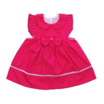 Vestido Luxo Bebê Vestido + Faixa Chic Infantil