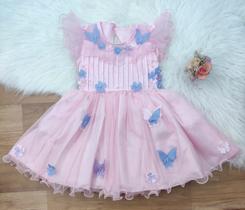 Vestido Luxo Festa Infantil Tema Jardim Encantado