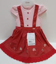 Vestido Luxo Menina Bordado Verão LeBhua / Paraiso Rf 13771 Vestido Luxo Menina Bordado Verão LeBhua / Paraiso Rf 13771