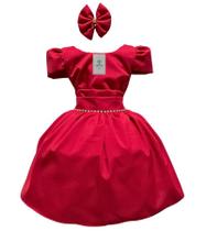 Vestido Luxo Pop Colors Vermelho Tam.2 a 10 Anos Vestido Luxo Pop Colors Vermelho Tam.2 a 10 Anos
