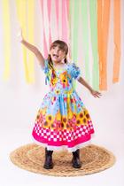 Vestido Luxo Quadrilha das Estrelas Azul - Marie