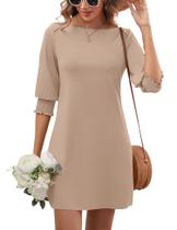 Vestido LUYAA Amazon Fashion, roupas femininas, manga 3/4 2025