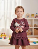 Vestido M. Longa Cotton Jeans Hello Kitty Nº 1 Ao 3 Oficial