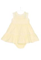 Vestido Macacão Amarelo Bebê Petit Cherie