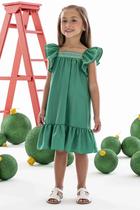 Vestido magia de natal verde mon sucré