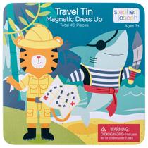 Vestido magnético Stephen Joseph Travel Tin Shark Tiger Vestido magnético Stephen Joseph Travel Tin Shark Tiger