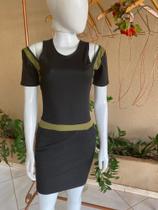 Vestido Malha Canelada - Fabricia Confecção