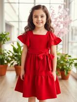 Vestido Malha Com Laço Vermelho Momi Vestido Malha Com Laço Vermelho Momi