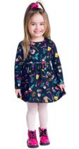 Vestido Malha Manga Longa Tamanho 3