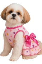 Vestido Malha Pet Verão Cães E Gatos Roupa De Cachorro Gato Estampa Variada