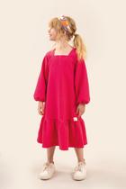 Vestido malha tweed pink flash bf13087 - BUGBEE