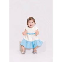 Vestido Malha Waffle Manga Curta Infantil Alakazoo Ref 46139 Vestido Malha Waffle Manga Curta Infantil Alakazoo Ref 46139