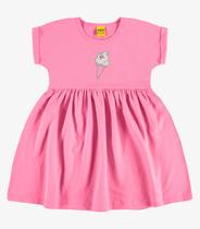 Vestido Malhão Fruit Rovi Kids Rosa