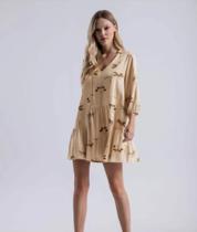 Vestido manga 3/4 viscose tamanho único M Vestido manga 3/4 viscose tamanho único M