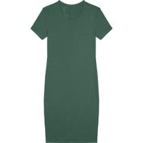 Vestido Manga Curta Básico Viscose Stretch Malwee Ref. 89473