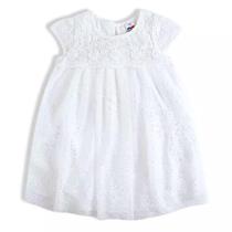 Vestido manga curta Branco Bebê com calcinha Tamanho:E TIP TOP