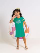 Vestido manga curta com estampa Vestido manga curta com estampa