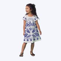 Vestido Manga Curta Estampado Infantil Menina Nanai 6000287 Branco