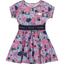 Vestido Manga Curta Infantil Carinhoso Ref. 88951 Vestido Manga Curta Infantil Carinhoso Ref. 88951