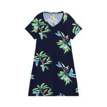 Vestido Manga Curta Plus Size