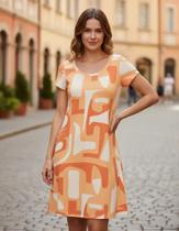 Vestido Manga curta Viscose Stretch Confort P ao Xgg Malwee