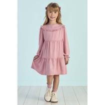 Vestido Manga Longa Bear Rosê - Mon Sucré Vestido Manga Longa Bear Rosê - Mon Sucré