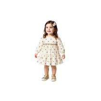 Vestido Manga Longa Bebe Menina Killy