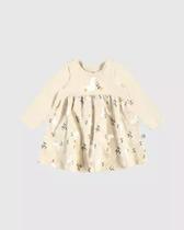 Vestido Manga Longa Bebê Menina Malwee Kids Cor:BegeTamanho:M