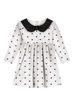 Vestido Manga Longa Bebê Menina Mini Bear Off White Alakazoo