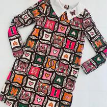 Vestido Manga Longa Borboletas + GRÁTIS Laço Laranja