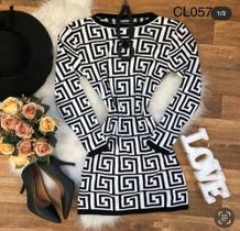 Vestido manga longa