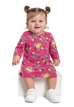 Vestido manga longa em Cotton para Bebês Bee Loop