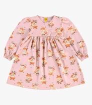 Vestido Manga Longa em Malha Soft Touch Rovi Kids Rosa Vestido Manga Longa em Malha Soft Touch Rovi Kids Rosa