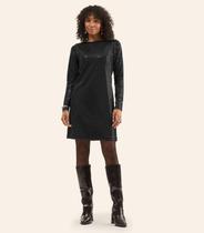 Vestido Manga Longa Feminino Rovitex Preto Vestido Manga Longa Feminino Rovitex Preto