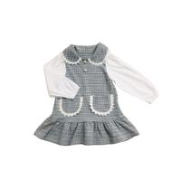Vestido Manga Longa Infantil Em Tweed