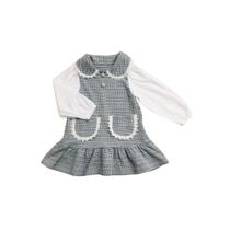 Vestido Manga Longa Infantil Em Tweed