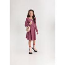 Vestido Manga Longa Infantil Malha Alakazoo Ref. 65691