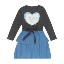 Vestido Manga Longa Jeans - Big Bless