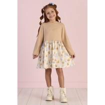 Vestido Manga Longa Litlle Cats - Mon Sucré